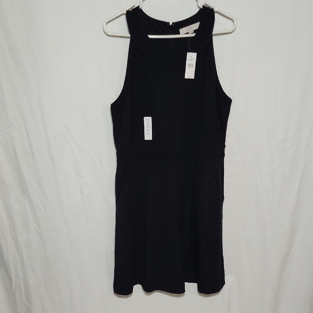 Loft Chic Black Sleeveless Mini Dress